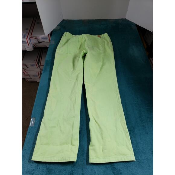 Tommy Hilfiger Jeans Size 6 Womens Green Pants Stretch Mid Rise Hipster Bootcut - Picture 10 of 13